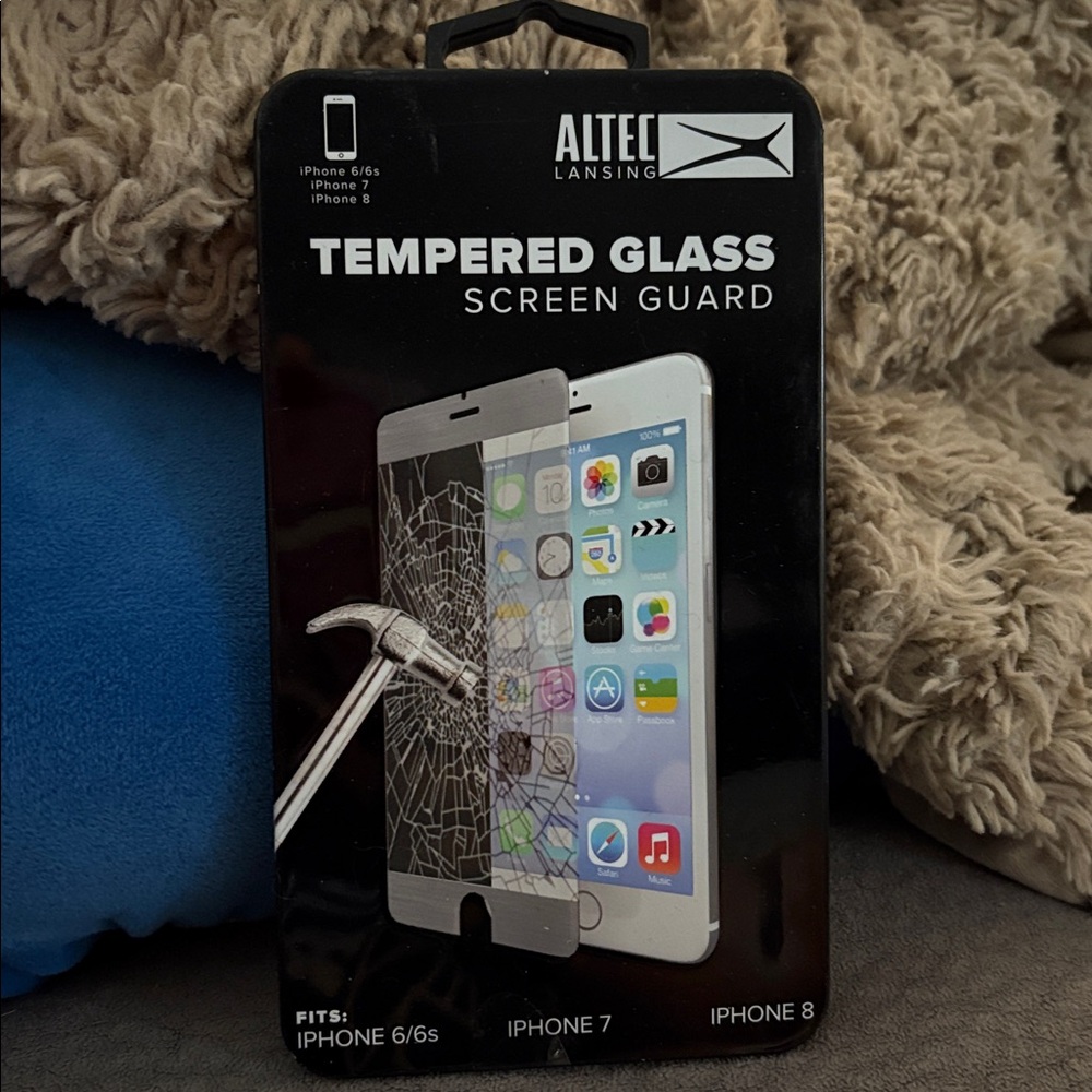 Altec Lansing Tempered Glass Screen Guard, multiple colors NWT!